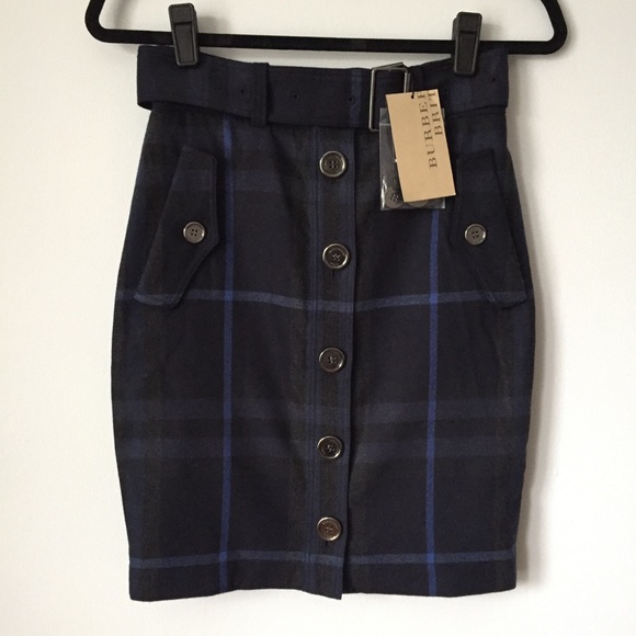 Burberry Dresses & Skirts - Burberry Brit Wool Plaid Skirt